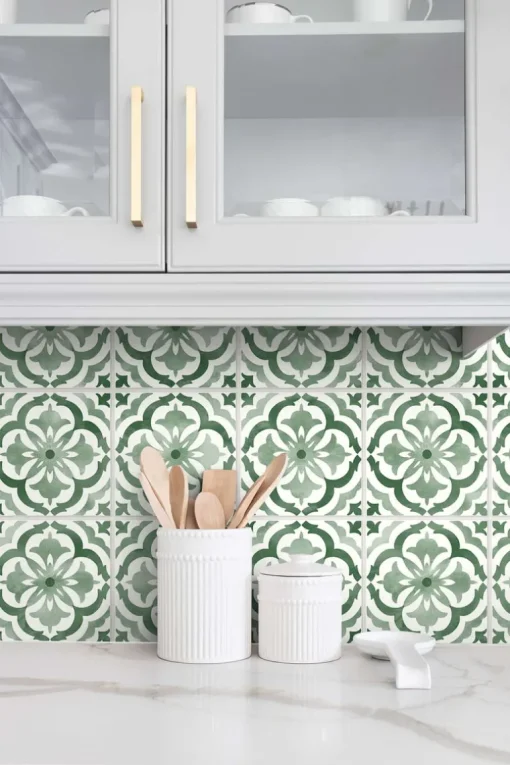 Daisy Bennett Sorento Tile Peel & Stick Wallpaper - Jungle Green