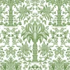Damask Resource Library Palmetto Palm Damask Wallpaper - Green