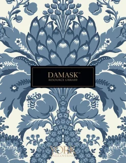 Damask Resource Library Palmetto Palm Damask Wallpaper - Green