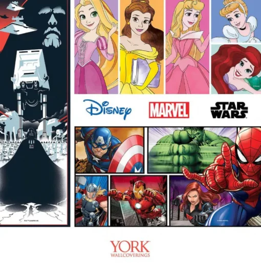 Disney Kids Vol. 4 Princess Pretty Elegant Wallpaper - Multi Color