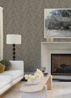 Drew & Jonathan Home Gabriel Fern Wallpaper - Espresso