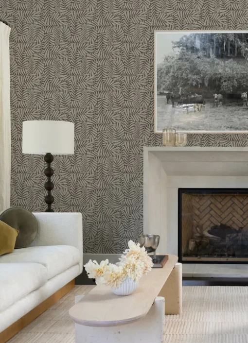 Drew & Jonathan Home Gabriel Fern Wallpaper - Espresso