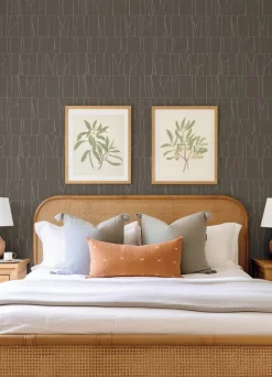 Drew & Jonathan Home Huntington Wallpaper - Chocolate