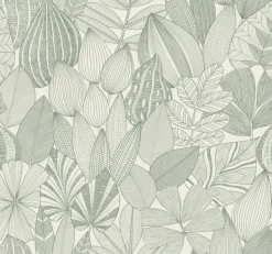 Drew & Jonathan Home Mathias Botanical Wallpaper - Green