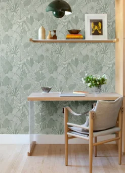 Drew & Jonathan Home Mathias Botanical Wallpaper - Green