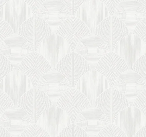 Drew & Jonathan Home Meyberg Wallpaper - White & Silver