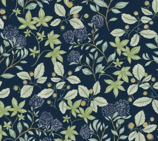 Drew & Jonathan Home Mildred Wallpaper - Indigo