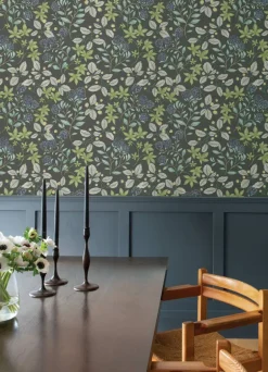 Drew & Jonathan Home Mildred Wallpaper - Charcoal