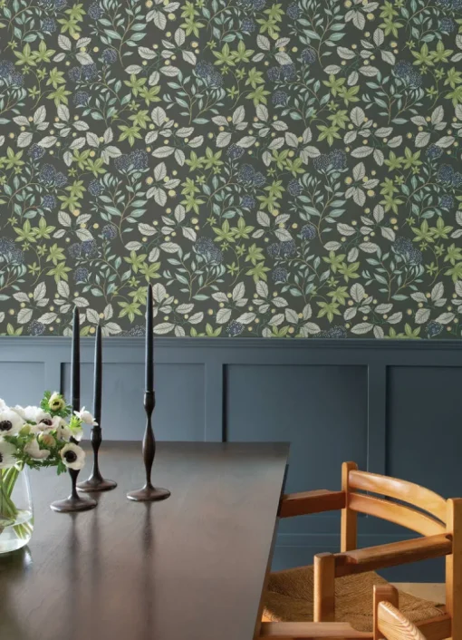 Drew & Jonathan Home Mildred Wallpaper - Charcoal