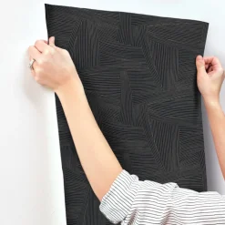 Drew & Jonathan Home Reid Wallpaper - Black