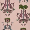 Emma J Shipley Wilderie Creatura Wallpaper - Pink