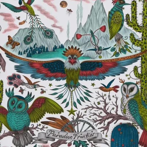 Emma J Shipley Wilderie Frontier Wallpaper - Green