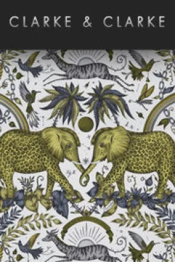 Emma J Shipley Wilderie Frontier Wallpaper - Green