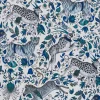 Emma J Shipley Wilderie Protea Wallpaper - Blue