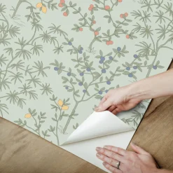 Erin & Ben Co. Lemon Grove Peel & Stick Wallpaper - Vintage Duck Egg