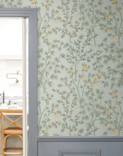 Erin & Ben Co. Lemon Grove Peel & Stick Wallpaper - Vintage Duck Egg