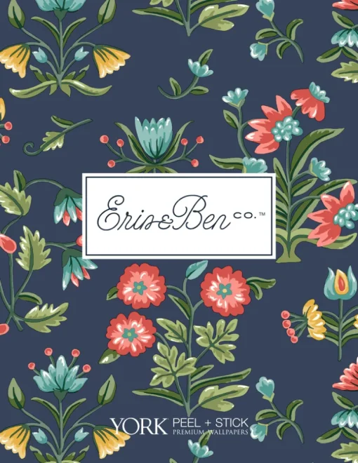 Erin & Ben Co. Lemon Grove Peel & Stick Wallpaper - Vintage Duck Egg