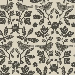 Erin & Ben Co. Sparrow & Oak Peel & Stick Wallpaper - Linen & Charcoal