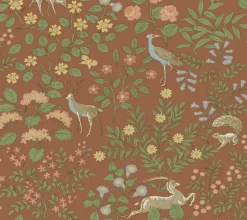 Erin & Ben Co. Woodland Floral Peel & Stick Wallpaper - Rust Orange