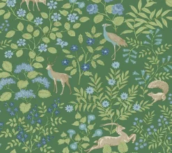 Erin & Ben Co. Woodland Floral Peel & Stick Wallpaper - Meadow Green