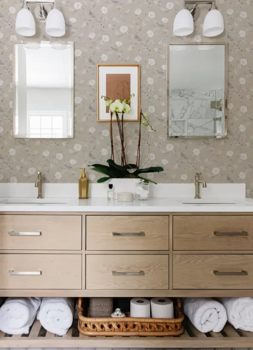 Erin Gates Wellesley Chinoiserie Wallpaper - Taupe