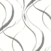 Formations Ink Flow Wallpaper - Black & Cocoa