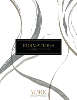 Formations Ink Flow Wallpaper - Black & Cocoa