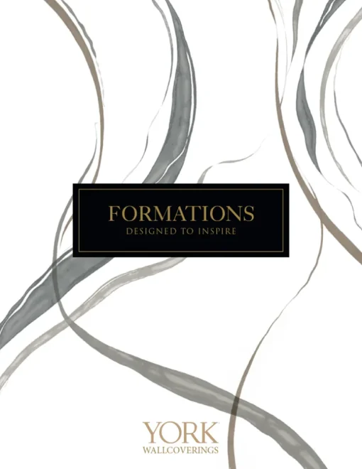 Formations Ink Flow Wallpaper - Black & Cocoa