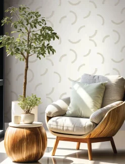 Formations Lunula Wallpaper - Ivory