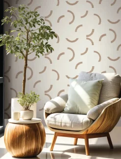 Formations Lunula Wallpaper - Clay