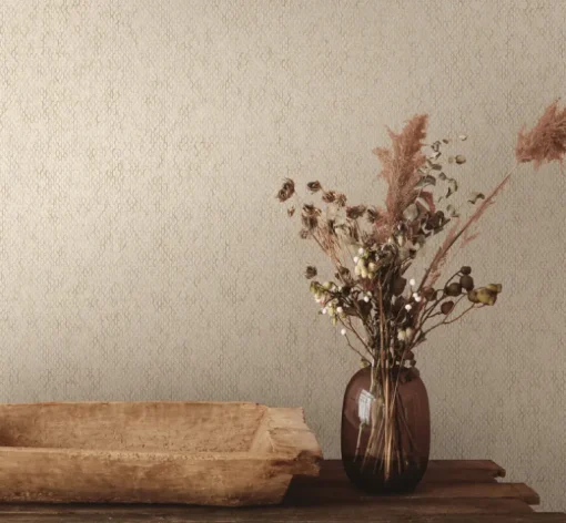 Formations Stretched Hexagons Wallpaper - Cream