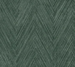Formations Thatched Chevron Wallpaper - Bottle Green