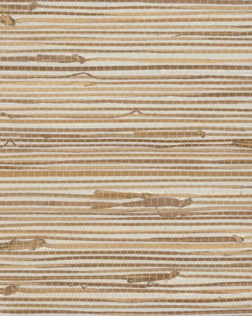 Grasscloth Resource Library River Grass Wallpaper - Metallic Beige