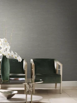 Grasscloth Resource Library Ramie Weave Wallpaper - Green