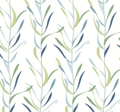 Greenhouse Chloe Vine Wallpaper - Peacock