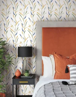 Greenhouse Chloe Vine Wallpaper - Ochre