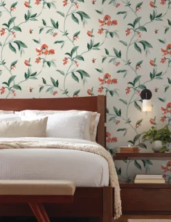Greenhouse Springtime Wallpaper - Sand & Clay