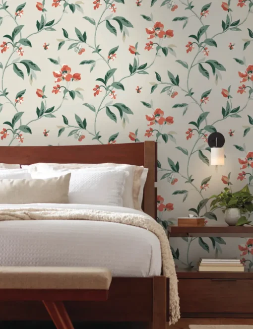Greenhouse Springtime Wallpaper - Sand & Clay