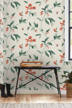 Greenhouse Springtime Wallpaper - Sand & Clay
