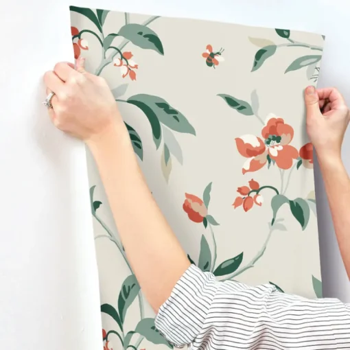 Greenhouse Springtime Wallpaper - Sand & Clay