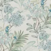 Handpainted Traditionals Handpainted Songbird Wallpaper - Turquoise