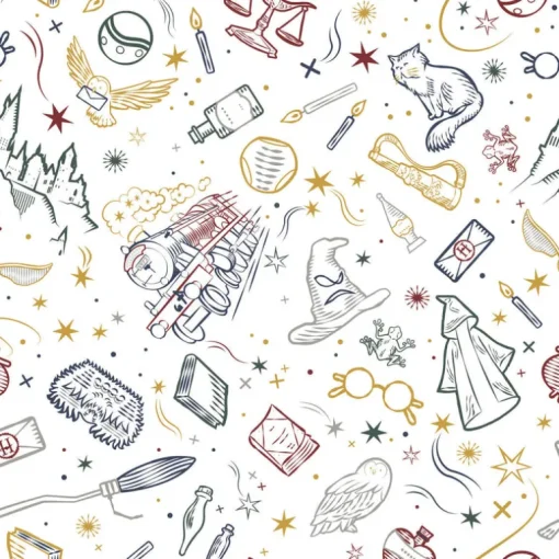 Harry Potter Magical Icons Peel & Stick Wallpaper