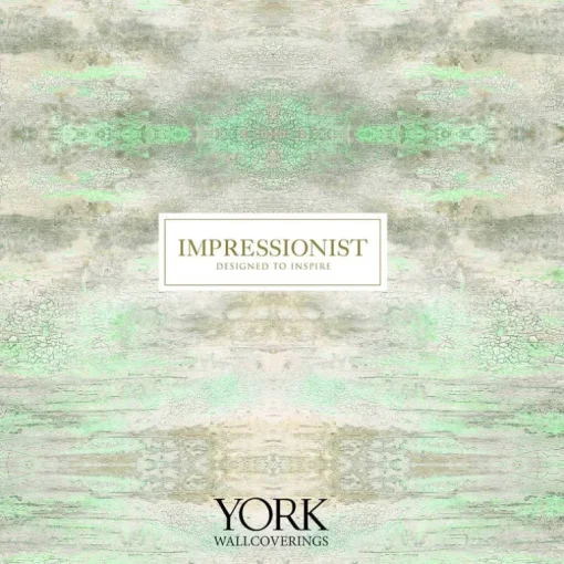 Impressionist Floral Dreams Wallpaper - Blue & Green