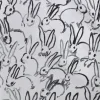 Lee Jofa Hutch Rabbit Wallpaper - Silver