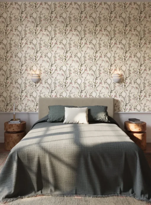 Lemieux et Cie Signature Avril Chinoiserie Wallpaper - Rose