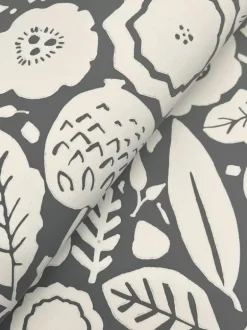Lemieux et Cie Signature Camille Blossom Wallpaper - Charcoal