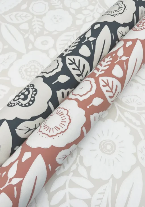Lemieux et Cie Signature Camille Blossom Wallpaper - Charcoal