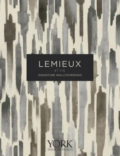 Lemieux et Cie Signature Zora Wave Wallpaper - Charcoal