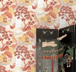 Madcap Cottage Old Peking Peel & Stick Wallpaper - Pink Lemonade