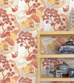 Madcap Cottage Old Peking Peel & Stick Wallpaper - Pink Lemonade